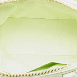 Pre Owned Louis Vuitton Alma Soft BB Light Green Monogram Mahina Leather Shoulder Bag