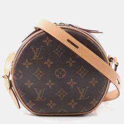 Pre Owned Louis Vuitton Boite Chapeau Souple PM Brown Monogram Coated Canvas Shoulder Bag
