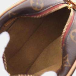 Pre Owned Louis Vuitton Boite Chapeau Souple PM Brown Monogram Coated Canvas Shoulder Bag