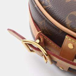 Pre Owned Louis Vuitton Boite Chapeau Souple PM Brown Monogram Coated Canvas Shoulder Bag
