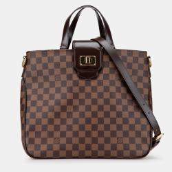 Pre Owned Louis Vuitton Brown Damier Ebene Cabas Rosebery