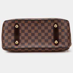 Pre Owned Louis Vuitton Brown Damier Ebene Cabas Rosebery