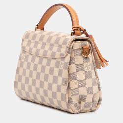 Pre Owned Louis Vuitton Grey White Damier Azur Croisette