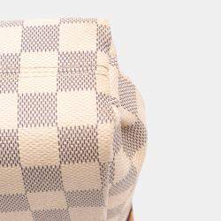 Pre Owned Louis Vuitton Grey White Damier Azur Croisette