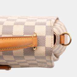 Pre Owned Louis Vuitton Grey White Damier Azur Croisette