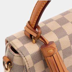 Pre Owned Louis Vuitton Grey White Damier Azur Croisette