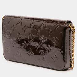 Pre Owned Louis Vuitton Purple Monogram Vernis Pochette Felicie