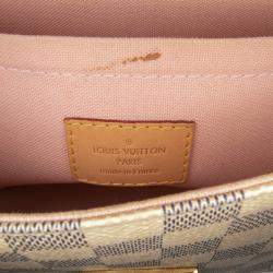 Pre Owned Louis Vuitton White Damier Azur Croisette