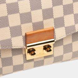 Pre Owned Louis Vuitton White Damier Azur Croisette