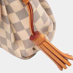 Pre Owned Louis Vuitton White Damier Azur Croisette