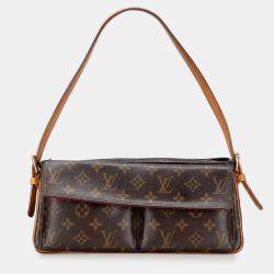 Pre Owned Louis Vuitton Brown Monogram Viva Cite MM