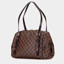 Pre Owned Louis Vuitton Brown Damier Ebene Rivington GM