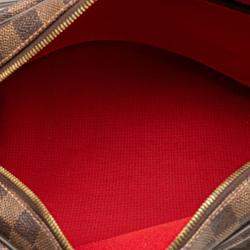 Pre Owned Louis Vuitton Brown Damier Ebene Rivington GM
