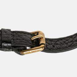 Pre Owned Louis Vuitton Black Monogram Denim Mahina XS