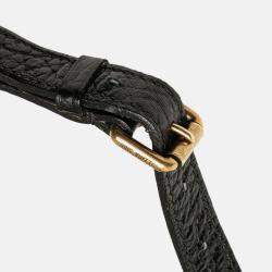 Pre Owned Louis Vuitton Black Monogram Denim Mahina XS