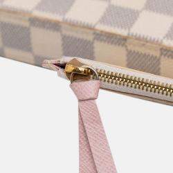 Pre Owned Louis Vuitton White Damier Azur Pochette Felicie