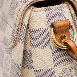 Pre Owned Louis Vuitton White Damier Azur Croisette