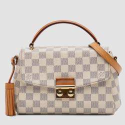 Pre Owned Louis Vuitton White Damier Azur Croisette