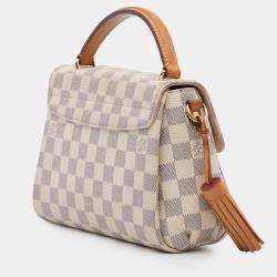 Pre Owned Louis Vuitton White Damier Azur Croisette
