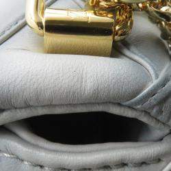 Pre Owned Louis Vuitton GO-14 Pico Blue Lambskin Shoulder Bag