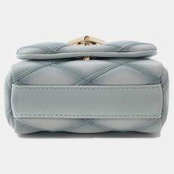 Pre Owned Louis Vuitton GO-14 Pico Blue Lambskin Shoulder Bag