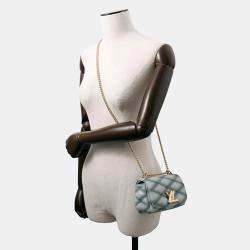 Pre Owned Louis Vuitton GO-14 Pico Blue Lambskin Shoulder Bag