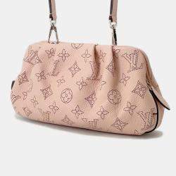 Pre Owned Louis Vuitton Scala Mini Magnolia Monogram Mahina Leather Shoulder Bag