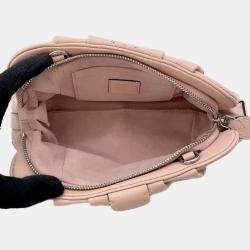 Pre Owned Louis Vuitton Scala Mini Magnolia Monogram Mahina Leather Shoulder Bag