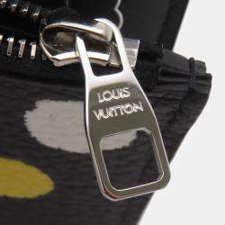 Pre Owned Louis Vuitton Infinity Dot Capucines Noir Multicolor Taurillon Leather Compact Wallet 