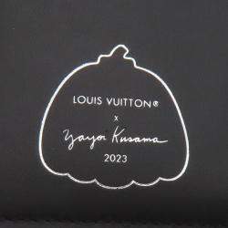 Pre Owned Louis Vuitton Infinity Dot Capucines Noir Multicolor Taurillon Leather Compact Wallet 