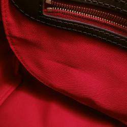 Pre Owned Louis Vuitton Speedy Red Damier Ebene Canvas Size 25