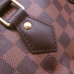 Pre Owned Louis Vuitton Speedy Red Damier Ebene Canvas Size 25