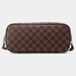 Pre Owned Louis Vuitton Neverfull Brown Damier Ebene Canvas Size PM
