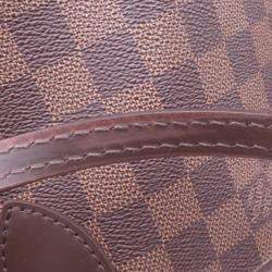 Pre Owned Louis Vuitton Neverfull Brown Damier Ebene Canvas Size PM