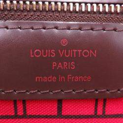 Pre Owned Louis Vuitton Neverfull Brown Damier Ebene Canvas Size PM