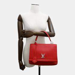 Pre Owned Louis Vuitton Rock Me Cartable Ruby Calf Leather