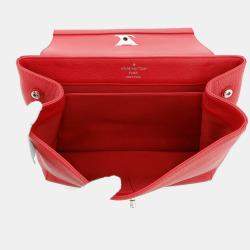 Pre Owned Louis Vuitton Rock Me Cartable Ruby Calf Leather