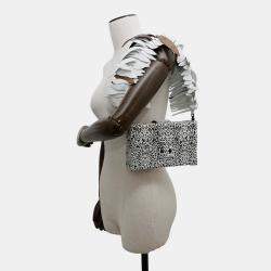 Pre Owned Louis Vuitton Petite Mal Dalmatian Nether Feather White/Black Leather