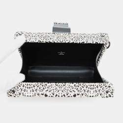Pre Owned Louis Vuitton Petite Mal Dalmatian Nether Feather White/Black Leather