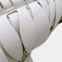 Pre Owned Louis Vuitton Petite Mal Dalmatian Nether Feather White/Black Leather