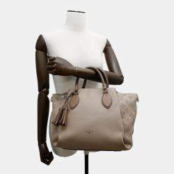 Pre Owned Louis Vuitton Omea Galet/Brown Monogram Mahina