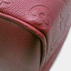 Pre Owned Louis Vuitton Speedy Bandouliere Scarlet Monogram Empreinte Leather Size 25