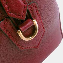 Pre Owned Louis Vuitton Speedy Bandouliere Scarlet Monogram Empreinte Leather Size 25