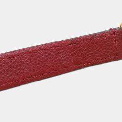 Pre Owned Louis Vuitton Speedy Bandouliere Scarlet Monogram Empreinte Leather Size 25