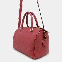 Pre Owned Louis Vuitton Speedy Bandoulière Rose Pruyere Empreinte Leather Bag