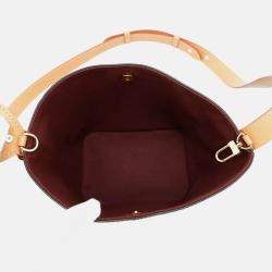 Pre Owned Louis Vuitton All In Bordeaux Monogram Size Bb