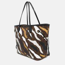 Pre Owned Louis Vuitton Neverfull League Of Legends Noir/Gold/Silver Monogram Size Mm