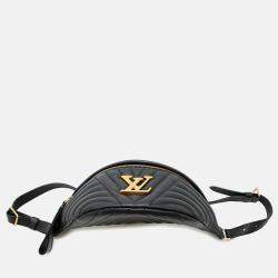 Pre Owned Louis Vuitton New Wave Bumbag Noir Calf Leather
