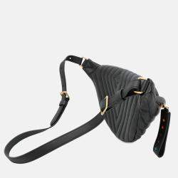 Pre Owned Louis Vuitton New Wave Bumbag Noir Calf Leather