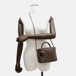 Pre Owned Louis Vuitton Vanity Nv Noir Monogram Monogram Reverse Canvas Size Pm